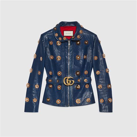 giacca di pelle gucci|GUCCI GIACCHE DI PELLE DA DONNA .